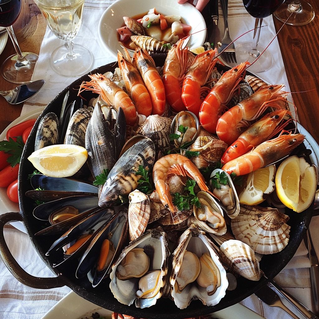fruits de mer riches en fer
