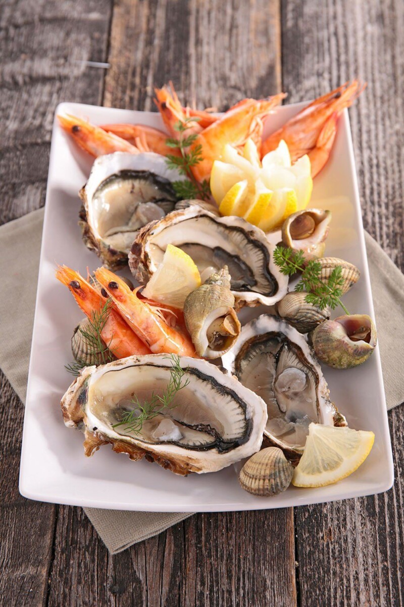 fruits de mer teneur en fer