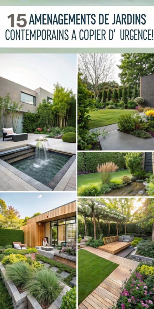 décoration extérieur jardin moderne