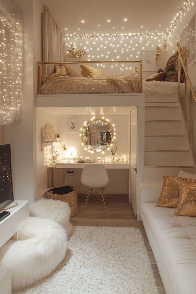 cocooning chambre ado fille moderne