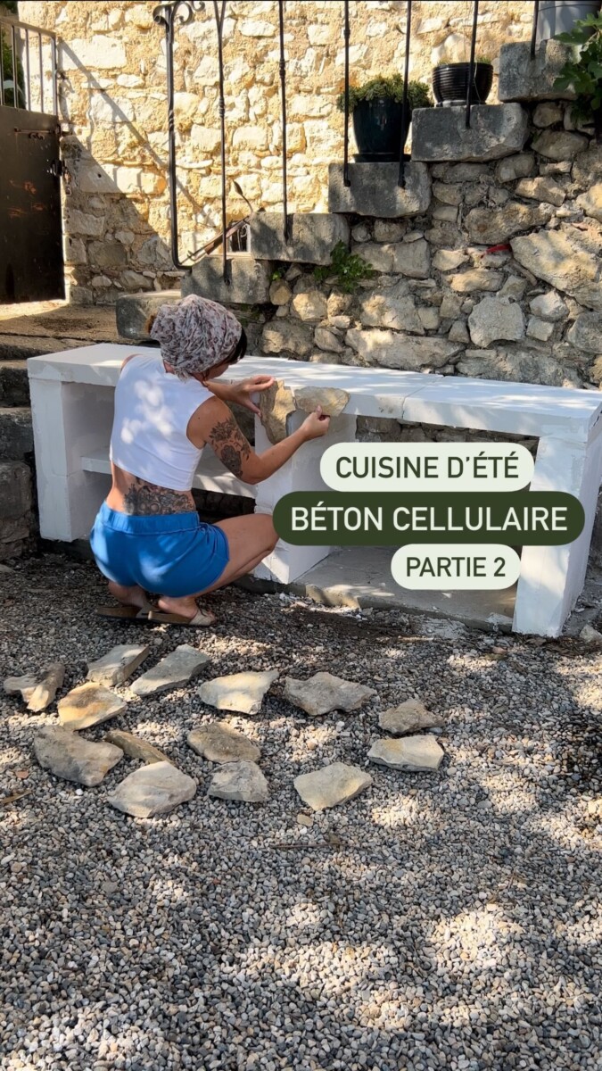 B&eacute;ton cellulaire salle installation
