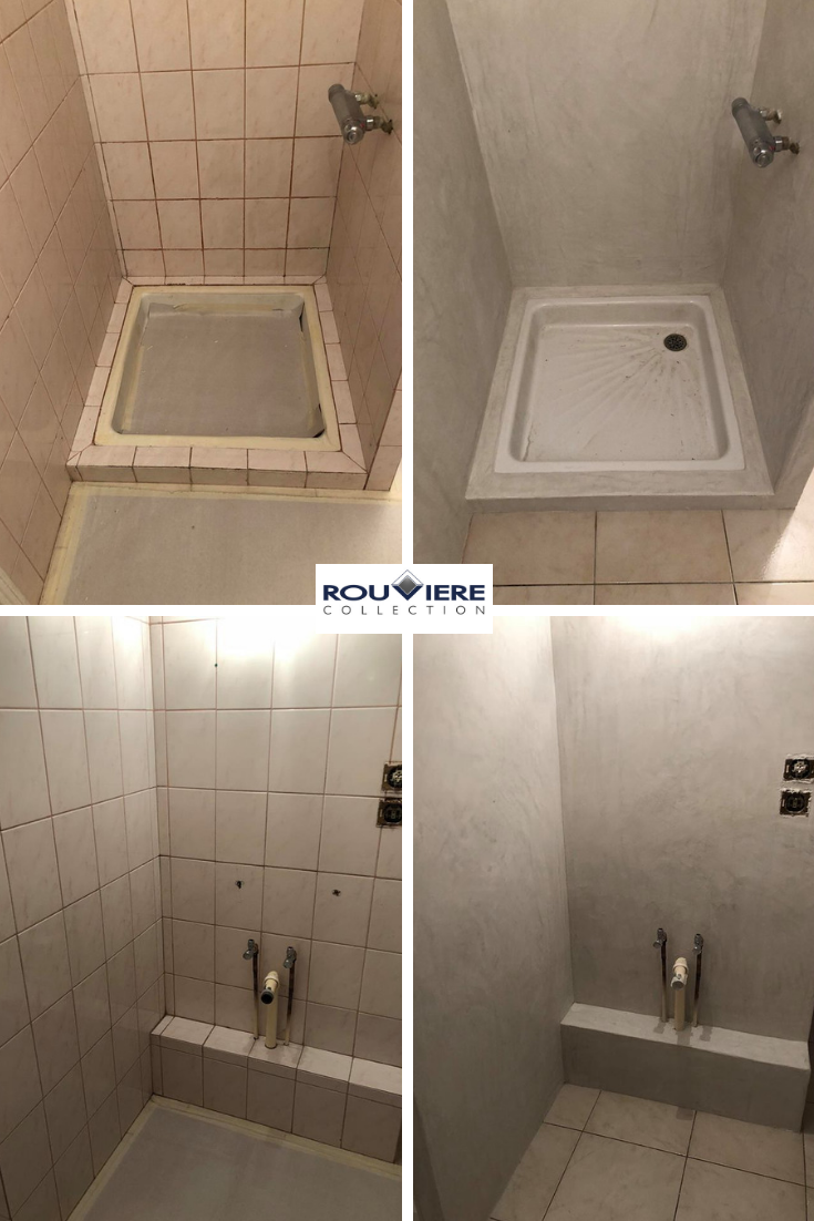 Salle bain siporex douche