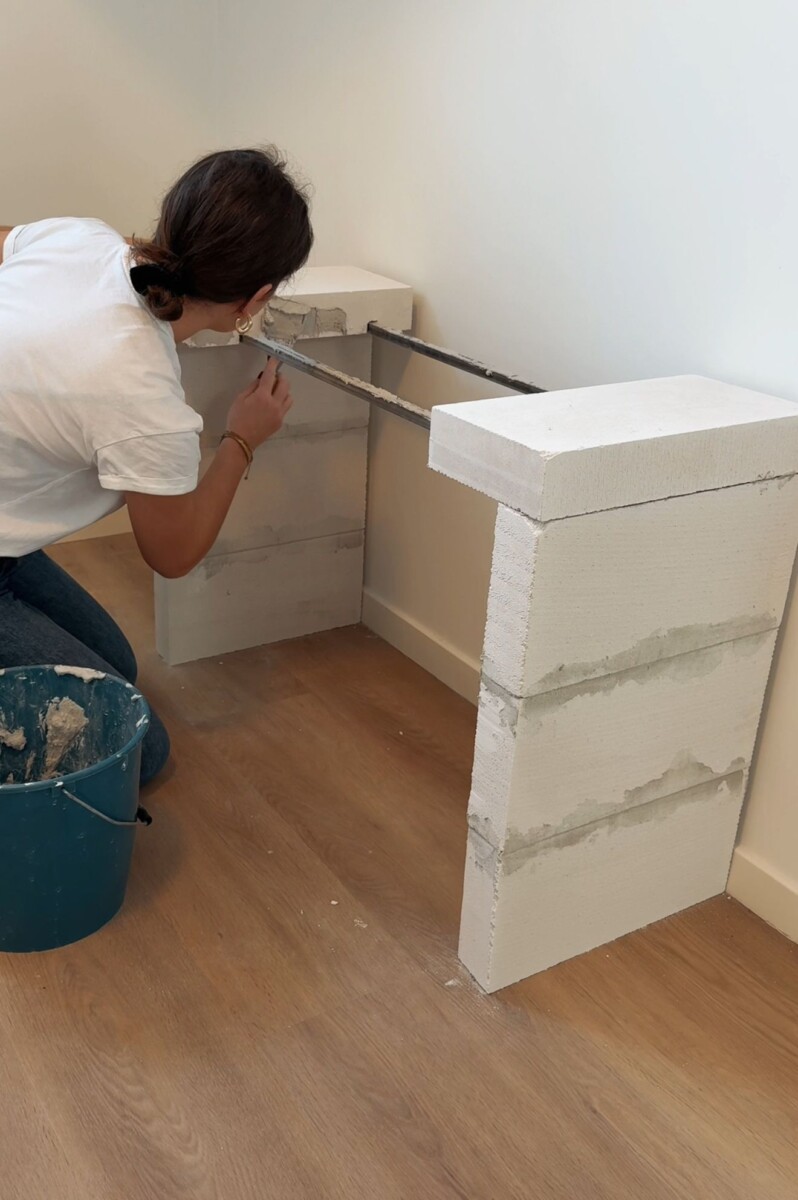 Salle bain siporex douche