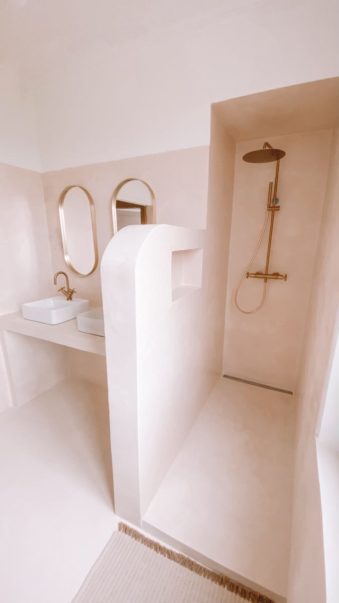 Salle bain siporex douche