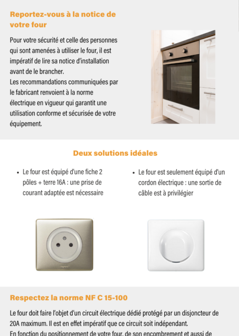 Choisir la prise four 16A ou 20A : guide pratique et comparatif