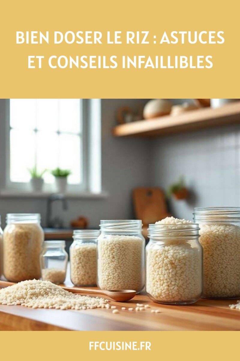 dosage riz par personne