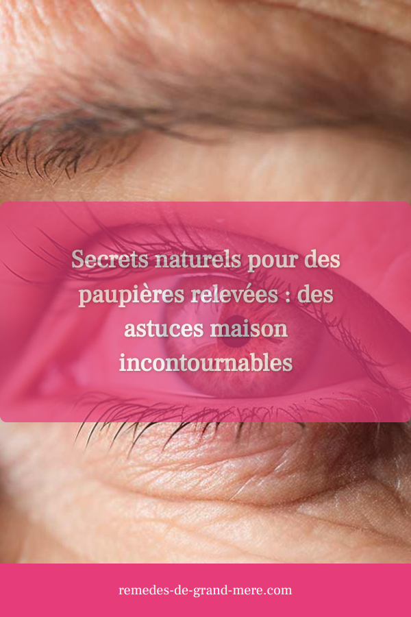 Rem&egrave;de naturel paupi&egrave;res gonfl&eacute;es