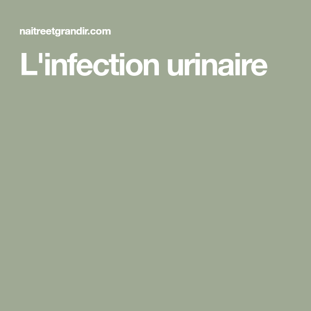 pr&eacute;vention infection urinaire