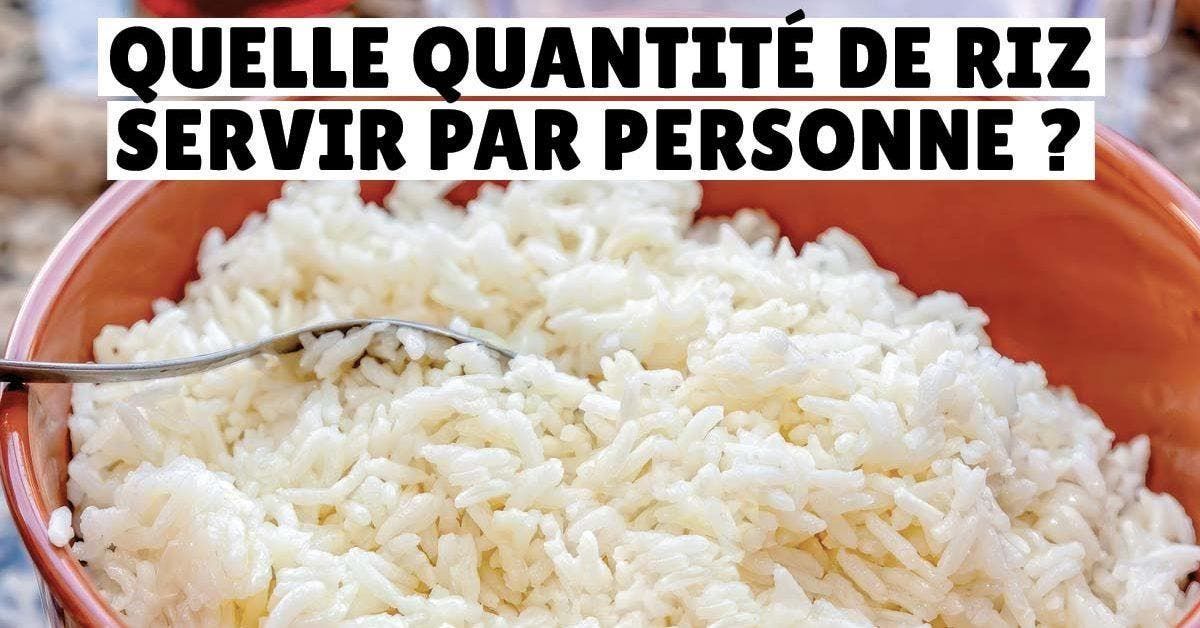 dosage riz par personne